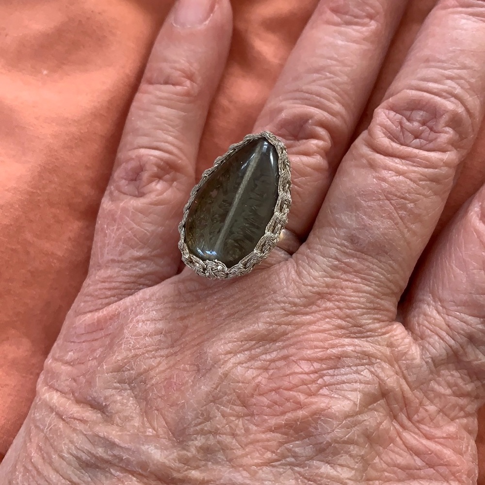 Pilgrim silver fashion ring, adjustable